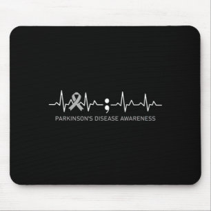 Parkinsons Disease Awareness Heartbeat - We Fight Mouse Pad