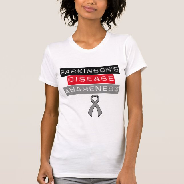 Parkinson's Disease Awareness Ribbon T-Shirt (Front)