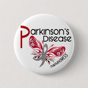 Parkinsons Disease BUTTERFLY 3.1 6 Cm Round Badge
