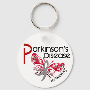 Parkinsons Disease BUTTERFLY 3.1 Key Ring