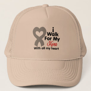 Parkinson's Disease I Walk For My Hero Trucker Hat