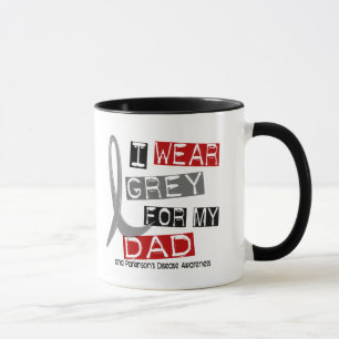 Parkinsons Disease I WEAR GREY FOR MY DAD 37 Mug