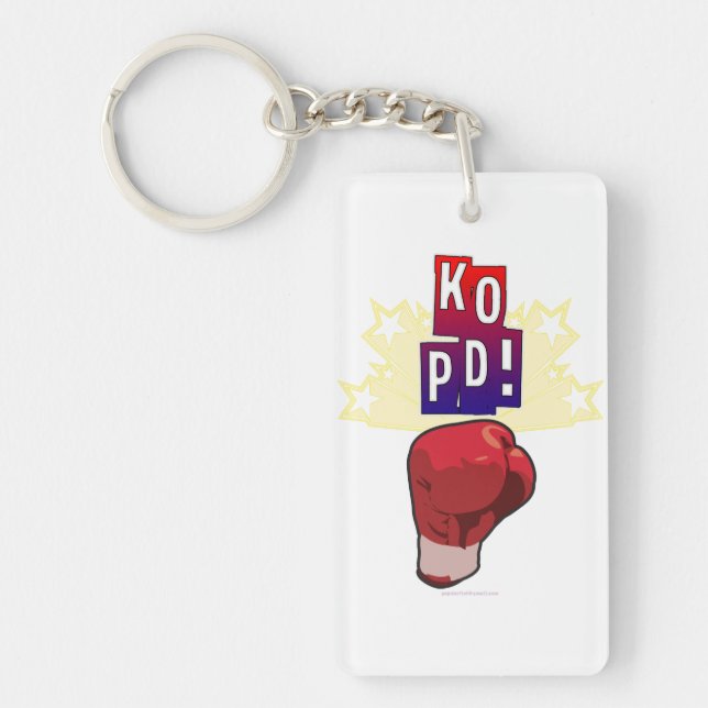 Parkinsons Disease Knockout Key Ring (Front)