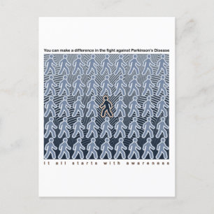 Parkinsons Fight Starts with Awareness Postcard