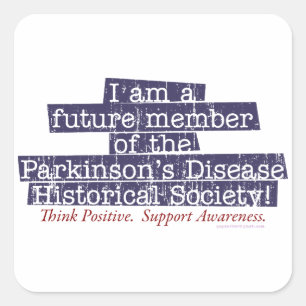 Parkinsons Historical Society dstrssd Square Sticker