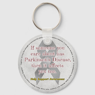 Parkinsons If You Care About Someone Key Ring