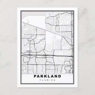 Parkland Map Holiday Postcard