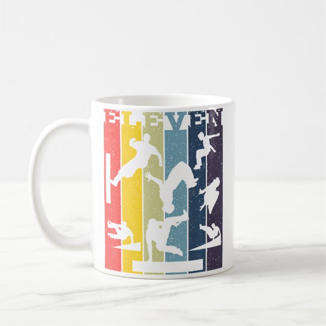 Parkour 11Th Birthday Coffee Mug (Left)