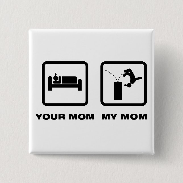 Parkour 15 Cm Square Badge (Front)