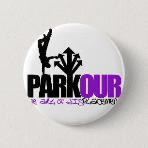 Parkour 6 Cm Round Badge