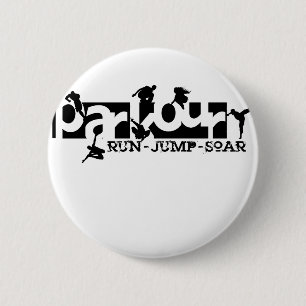 Parkour 6 Cm Round Badge
