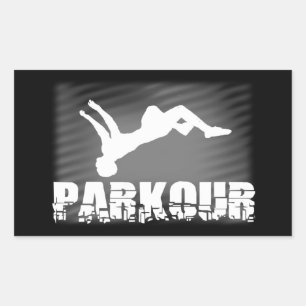 Parkour athlete sticker