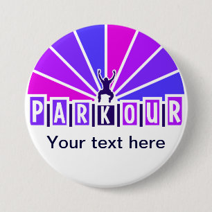 PARKOUR button, customise 7.5 Cm Round Badge