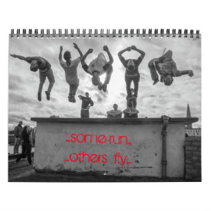 Parkour Calendar B&W
