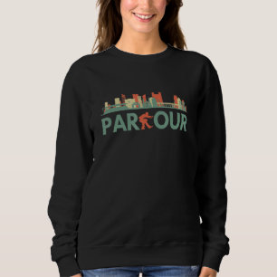 Parkour City Skyline For Parkouring Lovers Sweatshirt