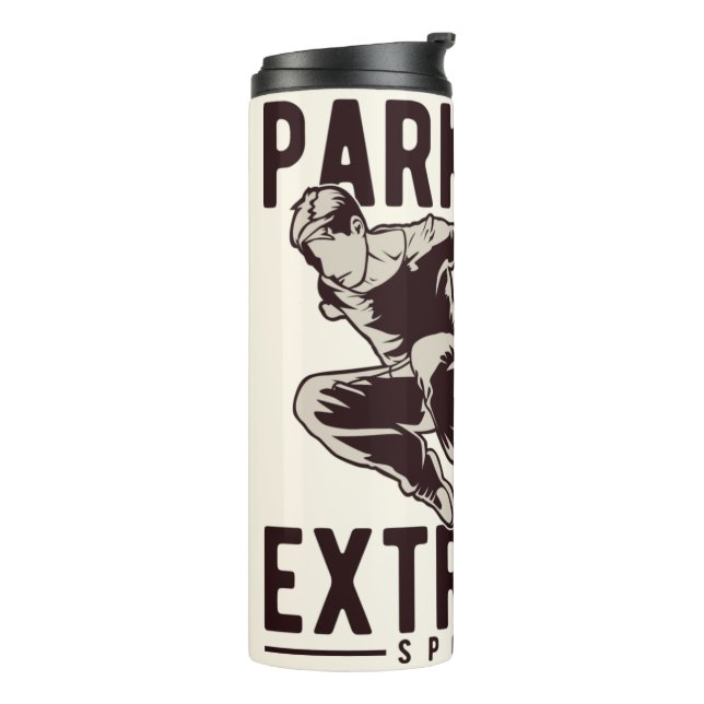 PARKOUR custom name tumbler (Rotated Left)