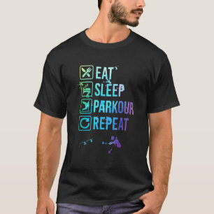 Parkour Eat Sleep Repeat Watercolor Gift T-Shirt