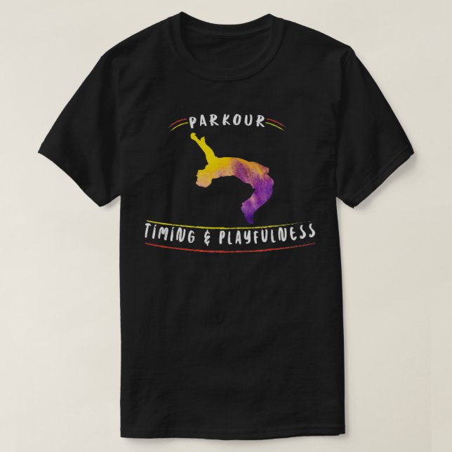Parkour Free Running Gifts T-Shirt (Design Front)