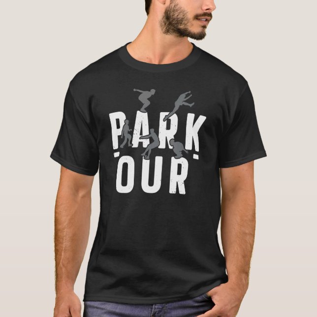 Parkour Free Running Traceur Freestyle Extreme Spo T-Shirt (Front)