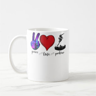 Parkour Free Running Traceur Girl Vintage Peace Lo Coffee Mug