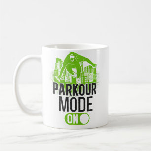 Parkour Free Running Traceur Vintage Parkour Mode Coffee Mug