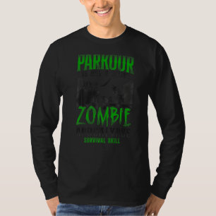 Parkour Free Running Traceur Zombie Vintage Parkou T-Shirt