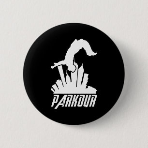 Parkour Freerunner Parkour Runner 6 Cm Round Badge
