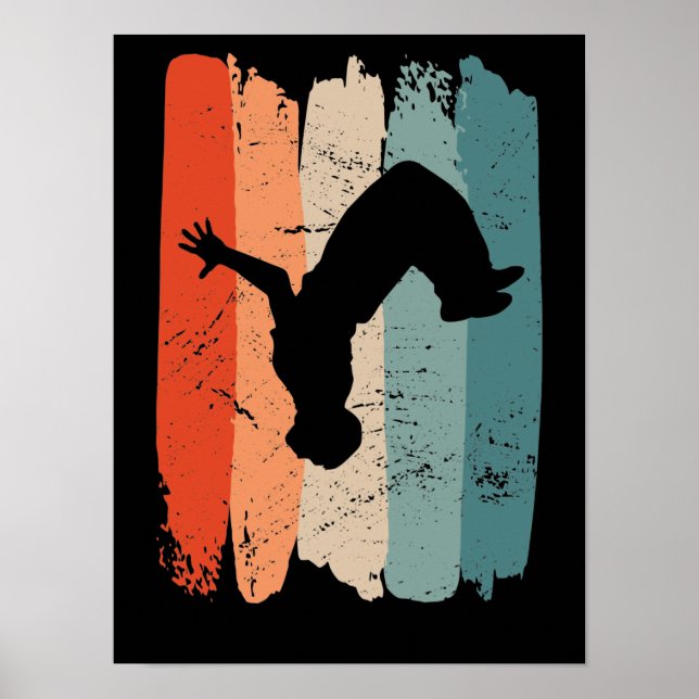 Parkour, freerunner, parkour runner gift poster (Front)