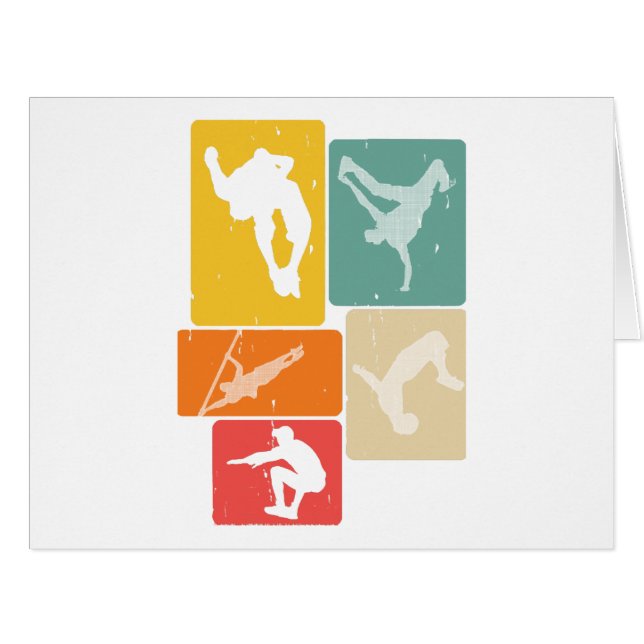 Parkour Freerunner Traceur Retro Freerunning (Front Horizontal)