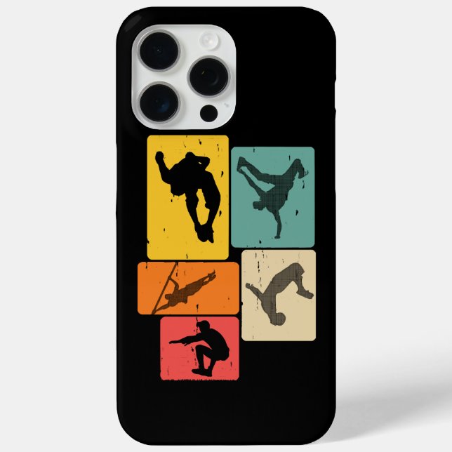 Parkour Freerunner Traceur Retro Freerunning Case-Mate iPhone Case (Back)