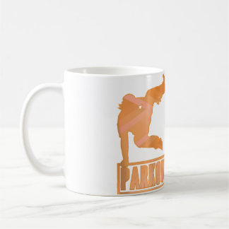 Parkour Jump Design With Man Jumping And Parkour C Coffee Mug