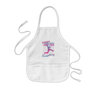 Parkour Jump Man Design Kids Apron