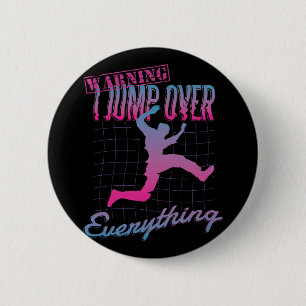Parkour Man Design 6 Cm Round Badge