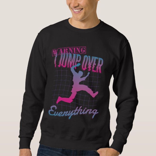 Parkour Man Design Sweatshirt (Front)