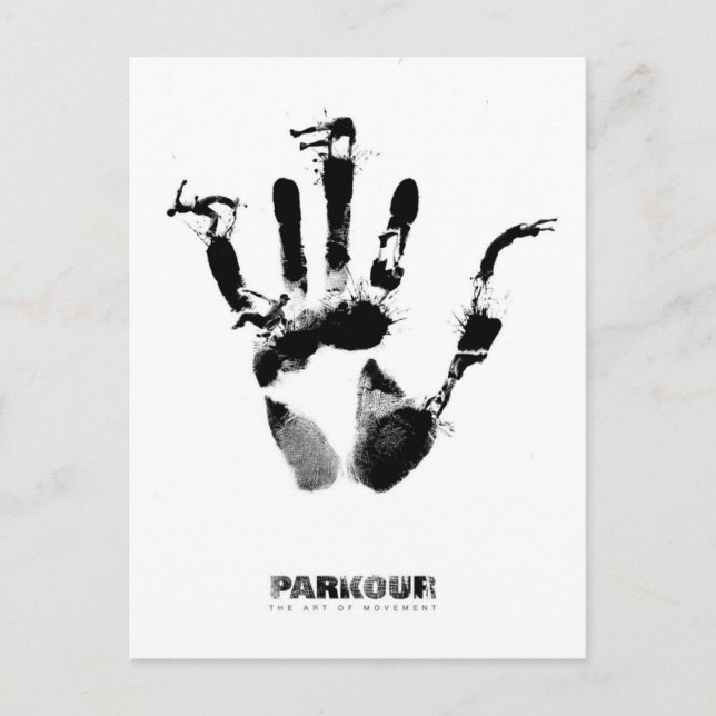 Parkour Poster Postcard (Front)