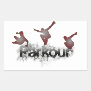 Parkour Rectangular Sticker