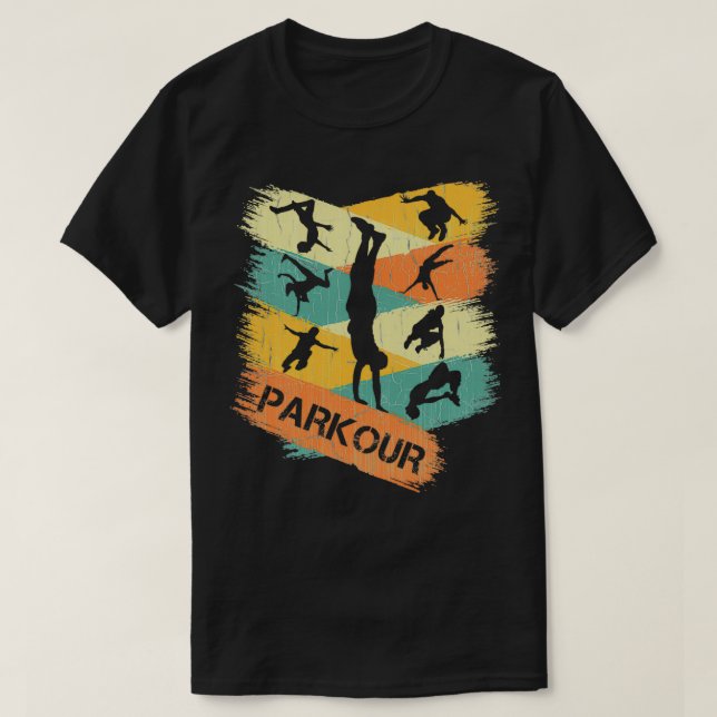 Parkour Retro Freerunning T-Shirt (Design Front)