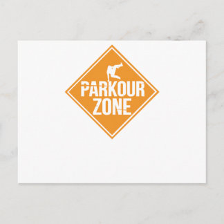 Parkour Runaway Extreme Sports Stunt Free Running Postcard