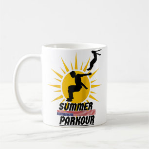 Parkour Shirt For Boy Freerunning Player Road Trip Coffee Mug