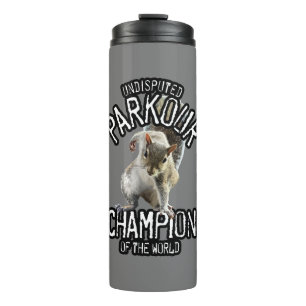Parkour Squirrel - funny freerunning Thermal Tumbler