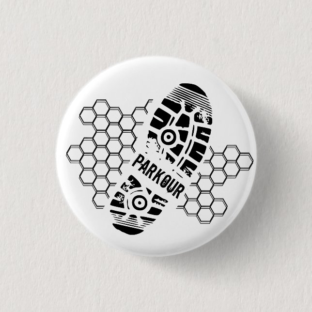 Parkour Training 3 Cm Round Badge (Front)