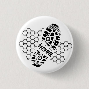 Parkour Training 3 Cm Round Badge