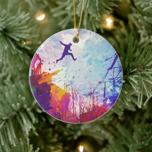 Parkour Urban Free Running Ceramic Decoration (Tree)