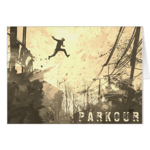 Parkour Urban Free Running Free Styling Art Sepia