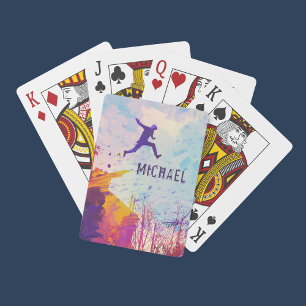 Parkour Urban Free Running Free Styling Modern Art Playing Cards