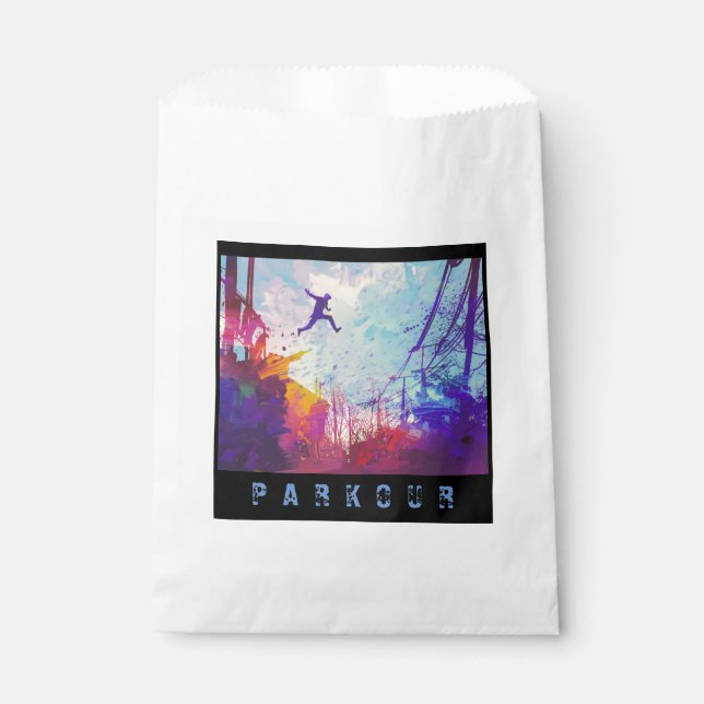 Parkour Urban Free Running Free Styling Party Favour Bag (Front)