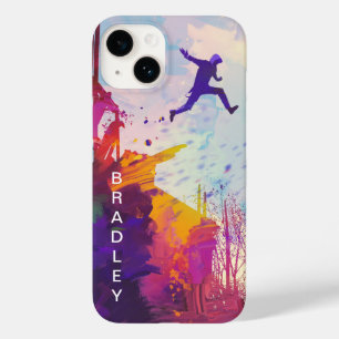 Parkour Urban Free Running Freestyling Modern Art Case-Mate iPhone 14 Case