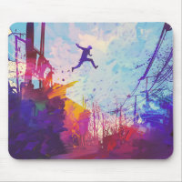 Parkour Urban Free Running Mouse Pad