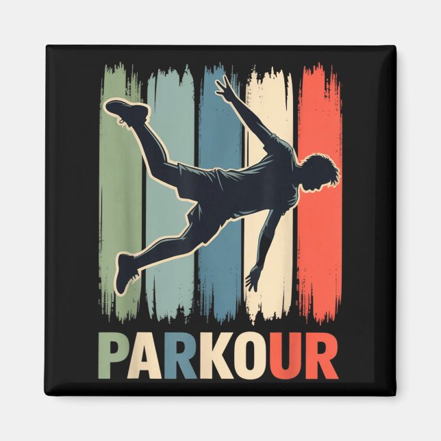 Parkour, Urban Gymnast, Traceur, Runner  Magnet (Front)