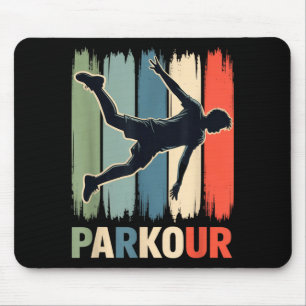 Parkour, Urban Gymnast, Traceur, Runner Mouse Pad